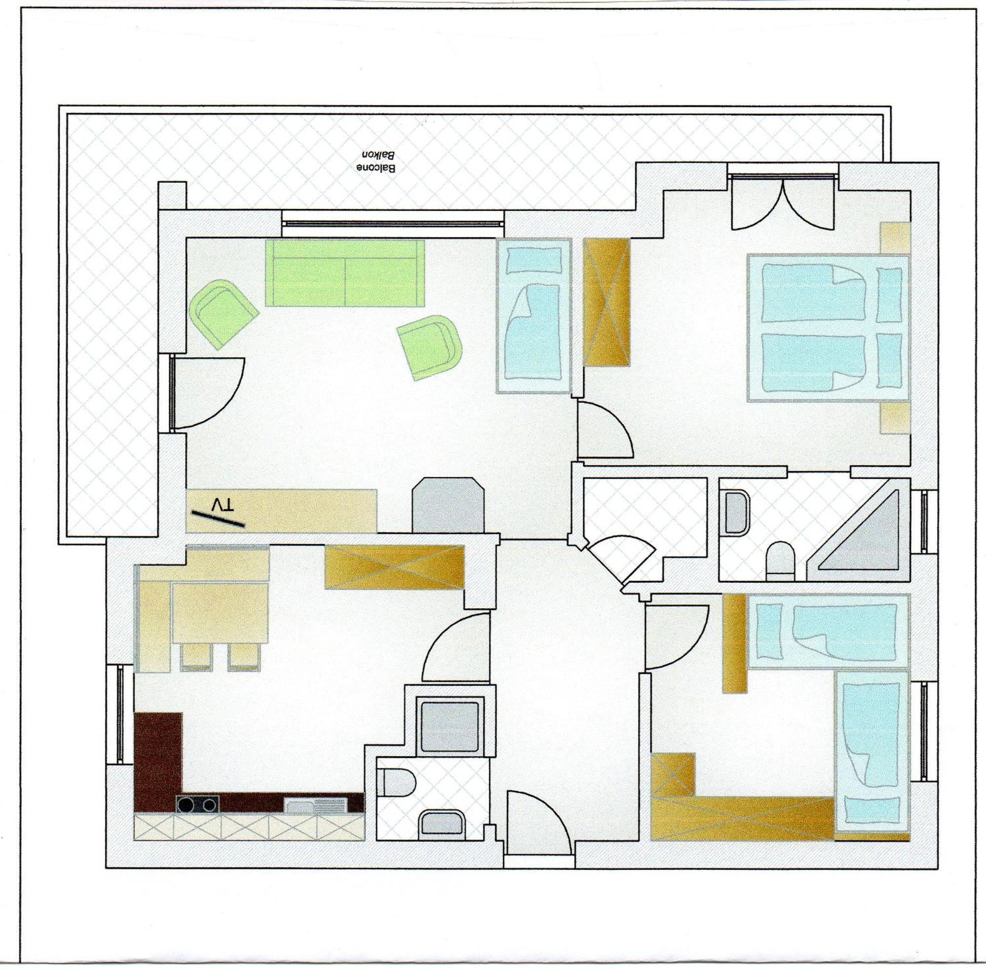 Apartments Brunella La Villa  Szoba fotó